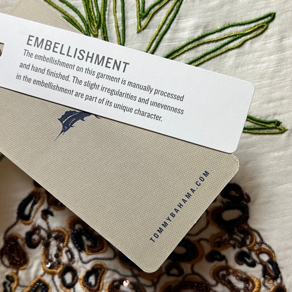 Tommy Bahama Organic Cotton Leopard Pineapple Shirt M NWT - Picture 5 of 8